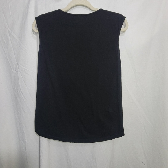 Zara Small Sleeveless Beaded Bat Goth Whimsigoth Vampire Witchy Top Blouse - Picture 6 of 10
